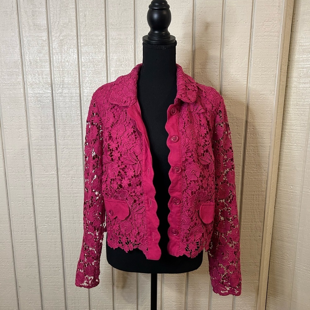 Anthropologie Dolan Lady Lace Blazer, size medium. - Picture 4 of 11